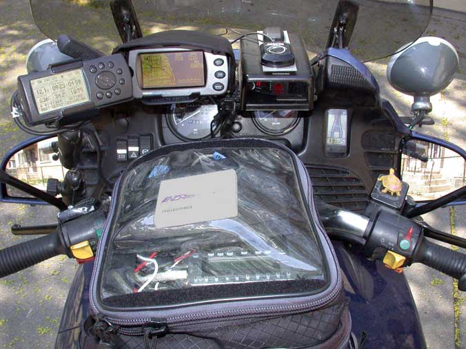 Picture of bike cockpit